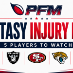 PFM fantasy football injury risk