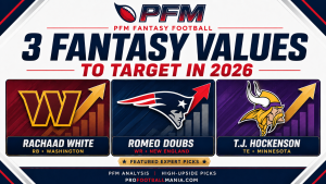Rachaad White, Romeo Doubs and T.J. Hockenson as 2026 fantasy football values