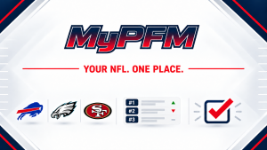 My PFM graphic for tracking NFL teams, fantasy players and football picks in one place.